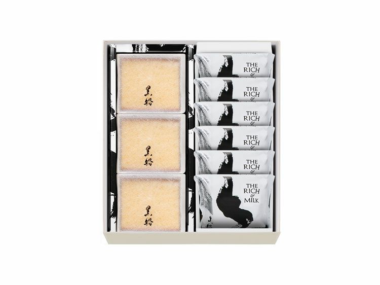 黒船カステラbebe(3個)・ザ リッチ アンド ミルク(6枚)の詰め合わせ