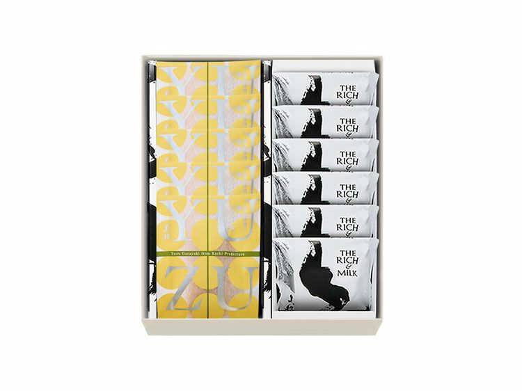 柚子どらやき(5個)・ザ リッチ アンド ミルク(6枚)の詰め合わせ